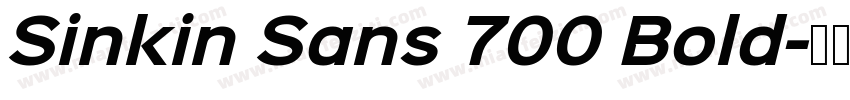 Sinkin Sans 700 Bold字体转换